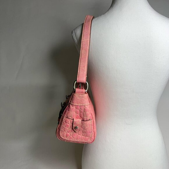 Dooney & Bourke pink crocodile-print - Picture 4 of 8